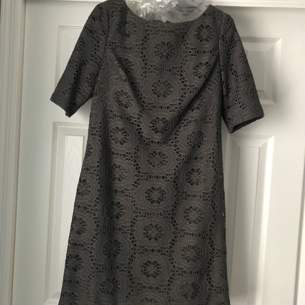 Adrianna papell grey lace dress size 12 nwot - Picture 4 of 7